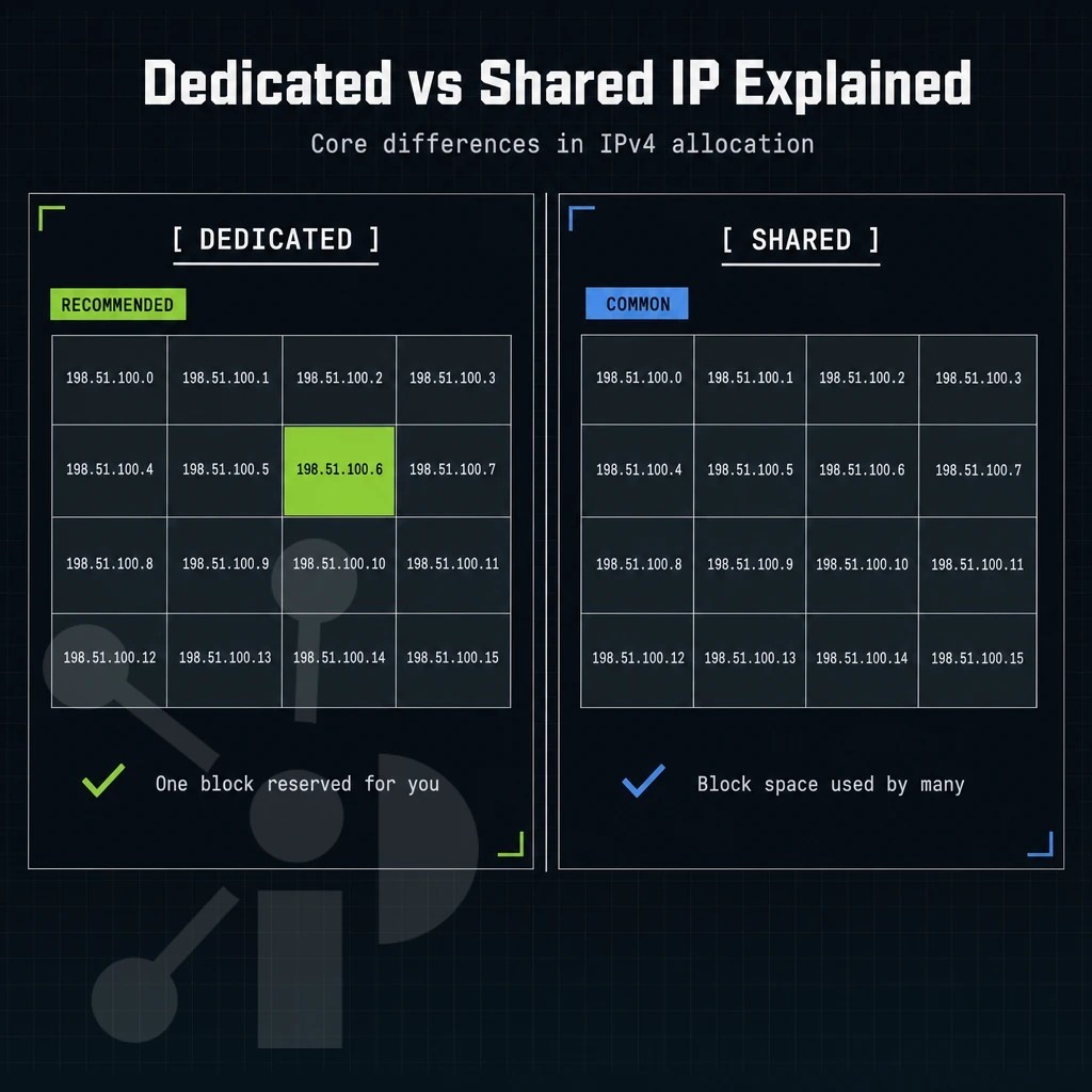 grid of IPv4 address blocks with one block highlighted lime