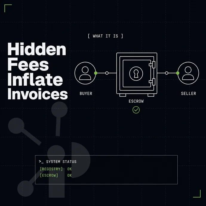 escrow strongbox between a buyer and seller node
