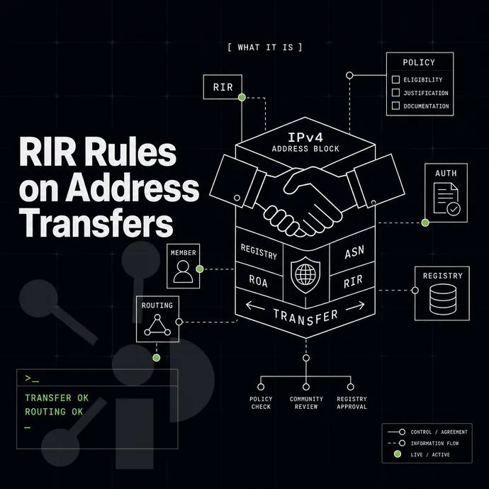 handshake over an address-block cube