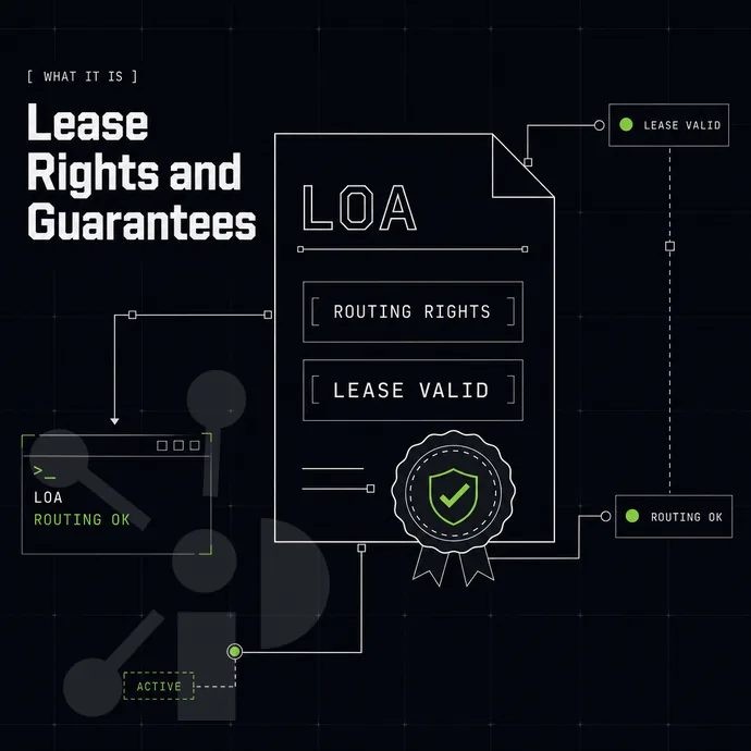 LOA document with a wax-seal style stamp