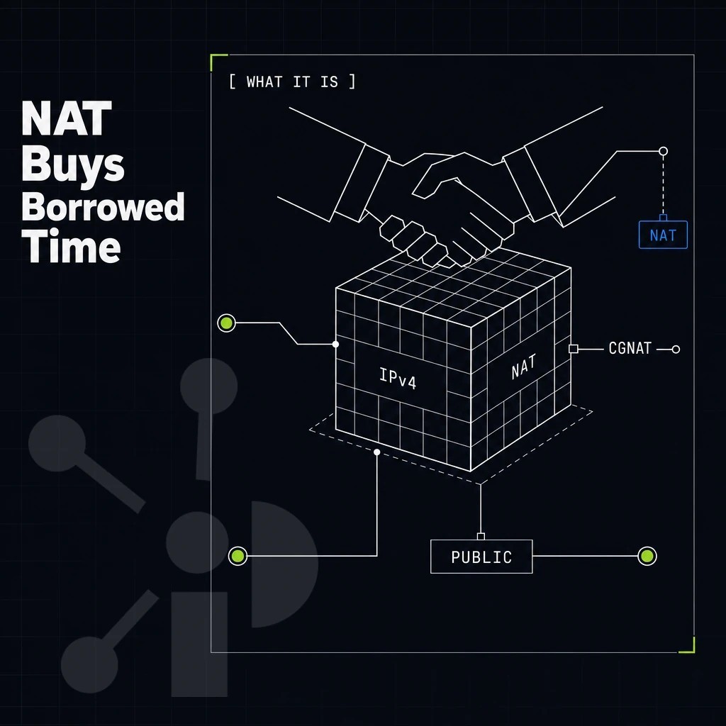 handshake over an address-block cube