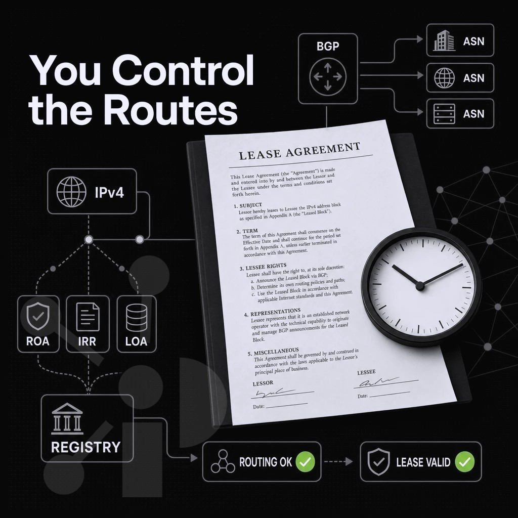 lease agreement document with a clock icon