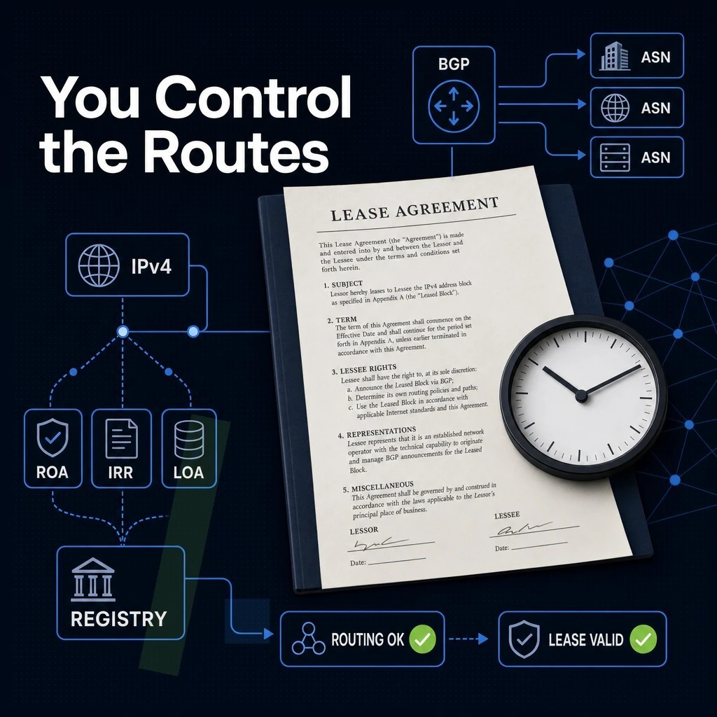 lease agreement document with a clock icon