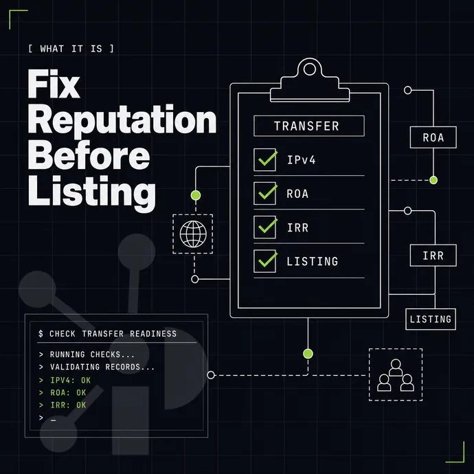 transfer checklist with lime ticks on a clipboard