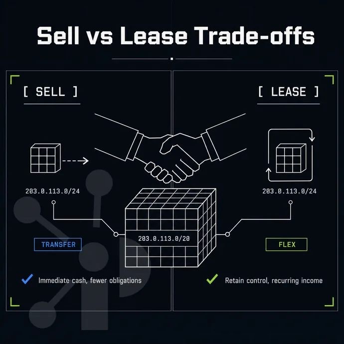 handshake over an address-block cube